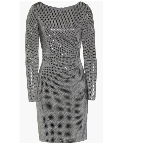 NWT Vince Camuto Silver Metallic Dress Sz 14 - Picture 5 of 9